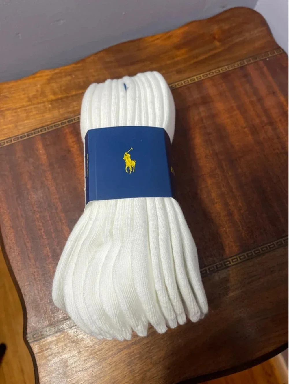 New 6 pair pack Polo Ralph Lauren mens no show socks white size 6-12.5 [COPY]